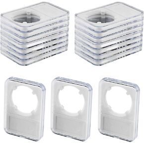 20-Pack Coin Slab Display Holder, Storage Case for Morgan, Peace, IKE Silver 38mm Dollar Coin, Organize Your Coin Collection with Clear Acrylic Cases