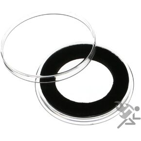 (10) Air-tite 26mm Black Ring Coin Holder Capsules for SBA Susan B Anthony Sacagawea Small Presidential Dollars