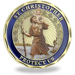 Patron Saint of Travelers Challenge Coin St Christopher Commemorative Coin