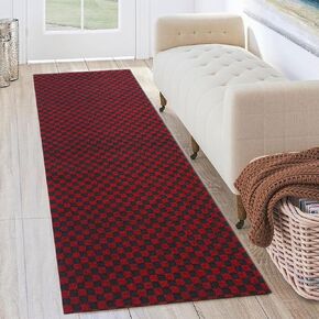 Petgrow Heavy Duty Hallway Runner Rug 1FTX10FT,Custom Size Backed Non-Slip Area Rugs Runner,Outdoor Indoor Carpet Door Mat for Floor Entryway,Kitchen Laundry Balcony Garage,Grey