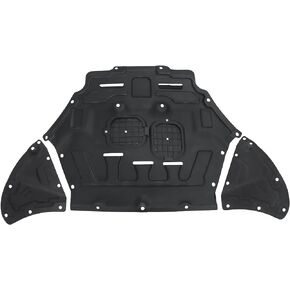 Yeeta Engine Splash Shield Fit for Audi Q7 2017 2018 2019 Engine Guard Shield Mud Flap Fender Black