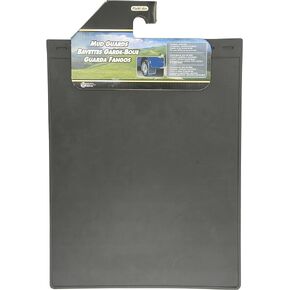 Plasticolor 000331R01 Plain Black Mud Guard - 24 inch - Set of 2