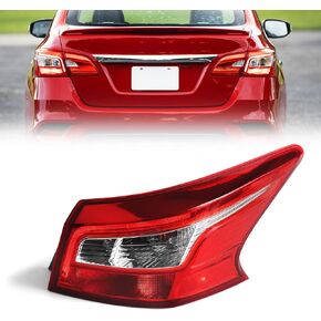 Left Tail Light for Nissan Sentra 2016-2019, LED Taillight Tail lamp Rear Brake Lamp Replacement for 265553YU0A NI2804108 Driver Side LH Outer