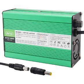 58.8V 4A Li-ion Charger with Multiple Safety Protections Suitable for 14S 52V Li-ion Battery （DC 5.5 x 2.5mm/5.5 x 2.1mm Plug）