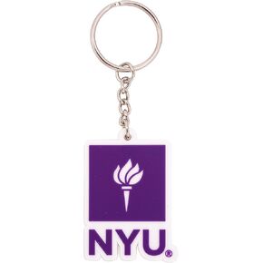 Desert Cactus New York University Keychain Car Keys Holder (PVC A)