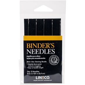 Lineco Book Binding Stainless Steel Needles, Package of 5 (870-887) Clear LIN-870-887