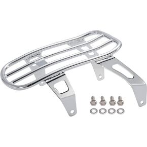MoKitDora Solo Rear Luggage Rack Compatible with 2018-up Indian Scout Bobber Sixty Twenty ABS Rogue, Chrome