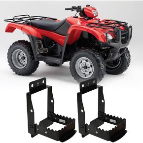 ATV Passenger Foot Rest, Heavy Duty ATV Foot Rest for Rear Passenger Anti-Slip 4 Wheeler Foot Rest Universal Foldable Footrest Compatible with Polaris Sportsman Scrambler Foreman Fourtrax