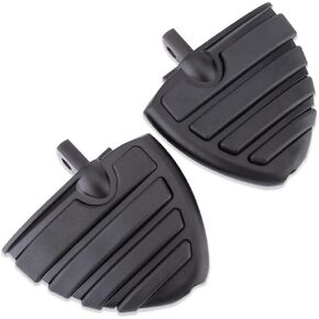 Motorcycle Mini Board Rider Floorboards Passenger Footpegs Pedals Highway Pegs Compatible with Harley Davidson Touring Street Glide Road King Electra Sportster Dyna Softail(Mini Board-Black)