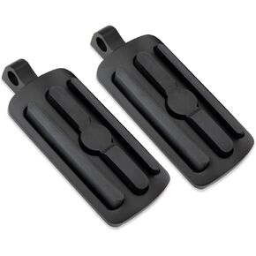 Motorcycle Mini Board Rider Floorboards Passenger Footpegs Pedals Highway Pegs Compatible with Harley Davidson Touring Street Glide Road King Electra Sportster Dyna Softail(Mini Board-Black)