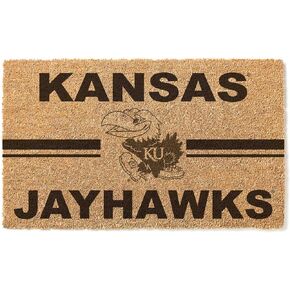 Kansas Jayhawks Logo Team Coir Doormat, Multi,1063100279