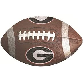 8 Inch Football UGA University of Georgia Bulldogs Mascot Logo Removable Wall Decal Sticker Art NCAA Home Room Decor 8 by 5 Inches