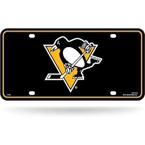 Rico Industries NHL Pittsburgh Penguins Metal License Plate Tag