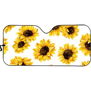 Car Windshield Sunshade Cactus Print Auto Front Window Sun Shade Universal Fit Foldable Sun Visor Vehicle Accessories, Keep Your Car Cool