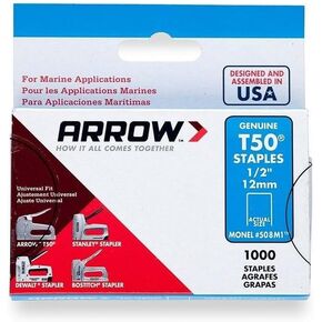 Arrow Fastener 508M1 Stpl T50 Monel 1/2