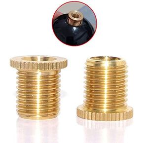 Pursuestar 2 قطعة النحاس سيارة والعتاد عصا التحول المقبض شيفتر رئيس موضوع المسمار محول إدراج عدة استبدال (M12x1.25 إلى M10x1.5) in Kuwait