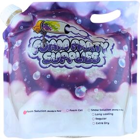 Foam Party Premixed Foam Solution Refill for Foam Machines - Safe, Highly Concentrated Foam for Parties, Weddings, Events - Pet & Human Safe Solution - 1 Gallon