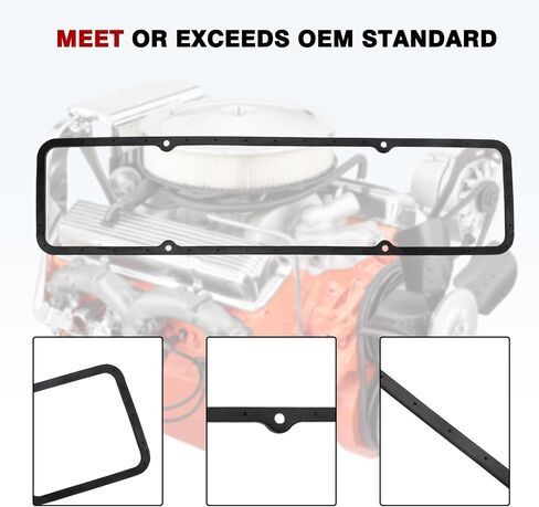 ZONFANT 7484BOX Small Block Chevy Valve Cover Gaskets Set Compatible with SBC 283 305 327 350 383 400 Steel Core Rubber Silicone Valve Cover Gasket in Saudi Arabia