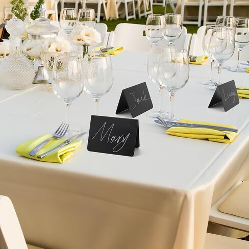 20Pcs 4"x3" Mini Chalkboard Signs for Food, Reusable PVC Food Labels, Reserved Table Signs for Party Buffet, Birthdays, Bakery, Weddings Table Numbers, Buffet Display, Place Cards, Name Tag in Saudi Arabia