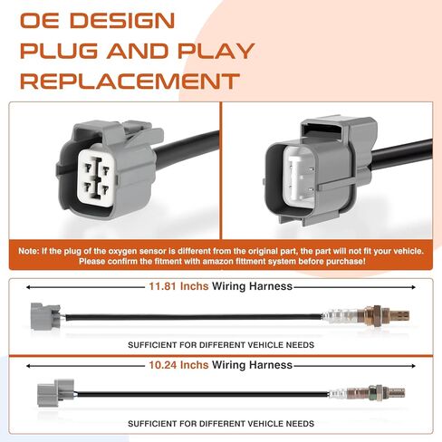 234-5010 مستشعر الأكسجين نسبة الهواء إلى الوقود مستشعر O2 مناسب لسيارة Honda Accord Odyssey Pilot Ridgeline Acura MDX RL TL Saturn VUE 36531-RCA-A01، 36531-RDM-A01، 36531-RDJ-A01، 12581687، 12581688 in Kuwait