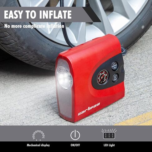 CARTMAN Tire Inflator Portable Air Pump for Car Tires, 12V DC Auto Tire Pump with Digital Pressure Gauge in Saudi Arabia