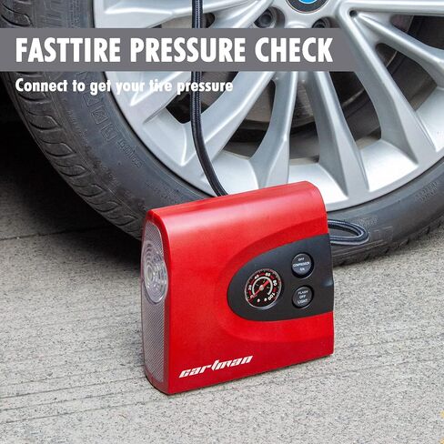 CARTMAN Tire Inflator Portable Air Pump for Car Tires, 12V DC Auto Tire Pump with Digital Pressure Gauge in Saudi Arabia