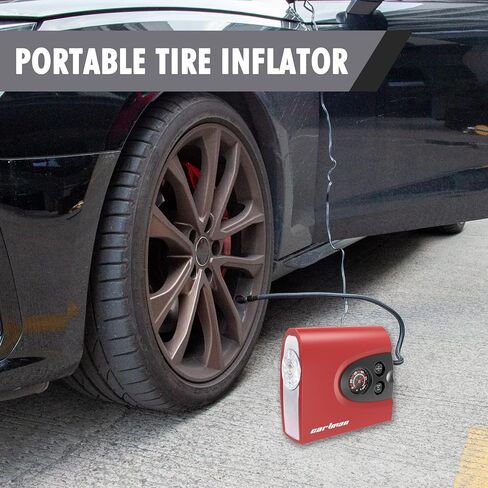 CARTMAN Tire Inflator Portable Air Pump for Car Tires, 12V DC Auto Tire Pump with Digital Pressure Gauge in Saudi Arabia