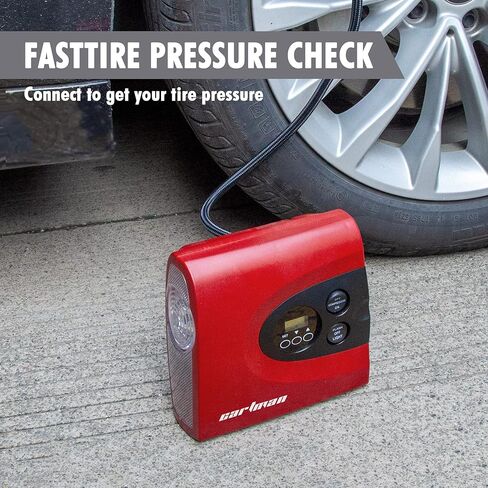 CARTMAN Tire Inflator Portable Air Pump for Car Tires, 12V DC Auto Tire Pump with Digital Pressure Gauge in Saudi Arabia