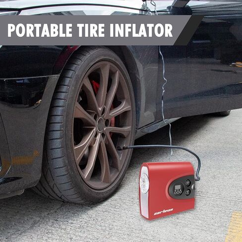 CARTMAN Tire Inflator Portable Air Pump for Car Tires, 12V DC Auto Tire Pump with Digital Pressure Gauge in Saudi Arabia