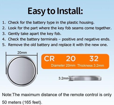 (2 حزمة) استبدال بطارية مفتاح التحكم عن بعد CR2032 لسيارة Mercedes-Benz 2017-2022 A B C E S G Class GLA GLB GLE GLS CLA CLS EQC AMG - FCC IYZ-MS1 IFETEL: RLVMAMS15-1041 IC: 2701A-MS1 in Kuwait