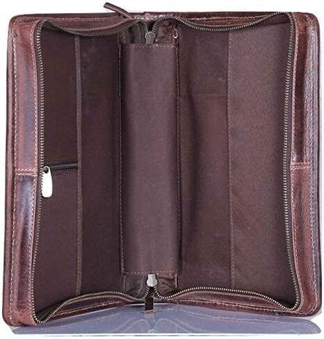 Leather Bible Cover Book Cover Planner Cover with Handle and Back Pocket (Large) in Saudi Arabia