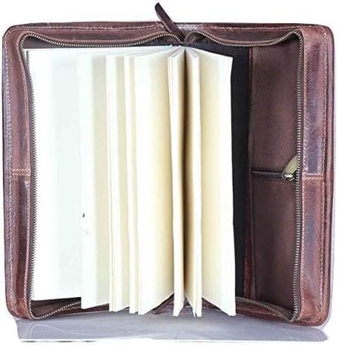 Leather Bible Cover Book Cover Planner Cover with Handle and Back Pocket (Large) in Saudi Arabia