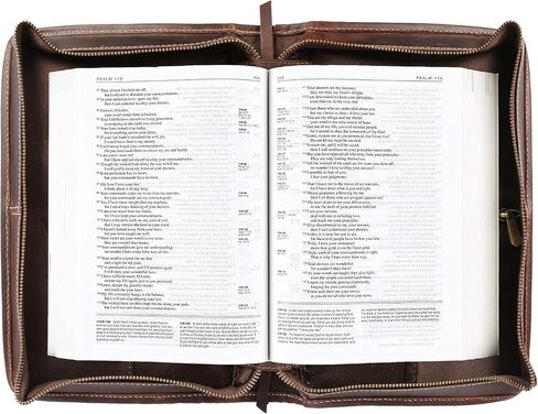 Leather Bible Cover Book Cover Planner Cover with Handle and Back Pocket (Large) in Saudi Arabia