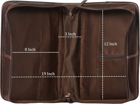 Leather Bible Cover Book Cover Planner Cover with Handle and Back Pocket (Large) in Saudi Arabia