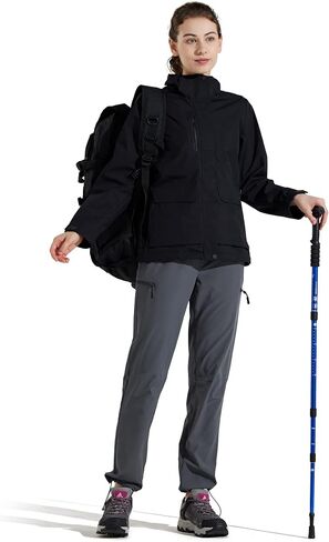 M MAROAUT Women's Hiking Cargo Pants, Lightweight Quick-Dry Outdoor Travel Pants with Zipper Pockets in Saudi Arabia