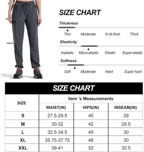 M MAROAUT Women's Hiking Cargo Pants, Lightweight Quick-Dry Outdoor Travel Pants with Zipper Pockets in Saudi Arabia