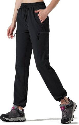 M MAROAUT Women's Hiking Cargo Pants, Lightweight Quick-Dry Outdoor Travel Pants with Zipper Pockets in Saudi Arabia