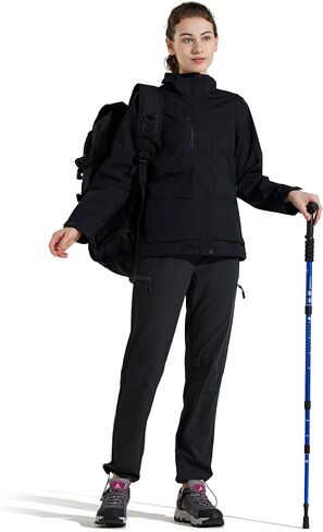 M MAROAUT Women's Hiking Cargo Pants, Lightweight Quick-Dry Outdoor Travel Pants with Zipper Pockets in Saudi Arabia
