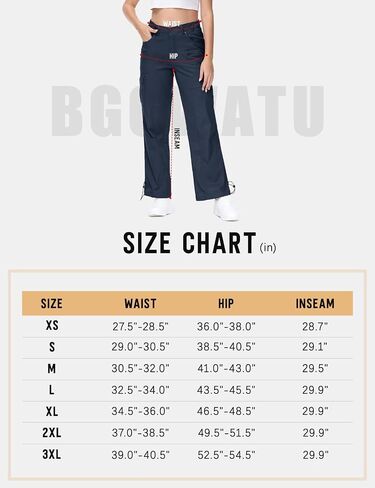 BGOWATU Women's Hiking Cargo Pants Joggers Stretch Outdoor Casual Travel Sweatpants with 6 Pockets in Saudi Arabia
