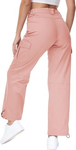بنطال BGOWATU النسائي للمشي لمسافات طويلة للركض والركض قابل للتمدد في الهواء الطلق كاجوال للسفر مع 6 جيوب in Kuwait