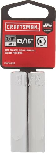 CRAFTSMAN Deep Socket, SAE, 3/8-Inch Drive, 13/16-Inch, 6-Point (CMMT43338) in Saudi Arabia