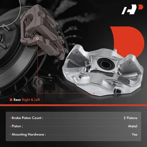 A-Premium Disc Brake Caliper Assembly Compatible with Select Subaru Models - Impreza 2008-2014, WRX 2015-2016, WRX STI 2015-2017, 2.5L - Rear Left Driver Side in Saudi Arabia