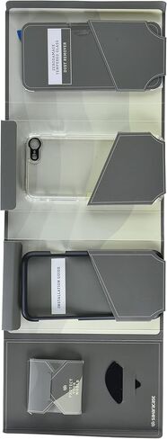 حافظة iPhone 8 Plus و7 Plus، مجموعة أدوات الحماية الشفافة SaharaCase مزودة بـ [واقي شاشة من الزجاج المقوى بدون ضرر] ممتص الصدمات متين ومقاوم للصدمات [ظهر الكمبيوتر الصلب] - شفاف in Kuwait