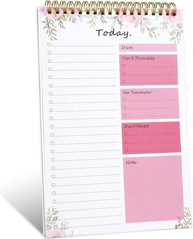 To Do List notepad - To Do List Notebook for Work with 52 Sheets, Undated Daily Planner Perfect for Daily Tasks and Goal Setting, To Do List Notepad Suitable for Office, Desk, Classroom, in Saudi Arabia
