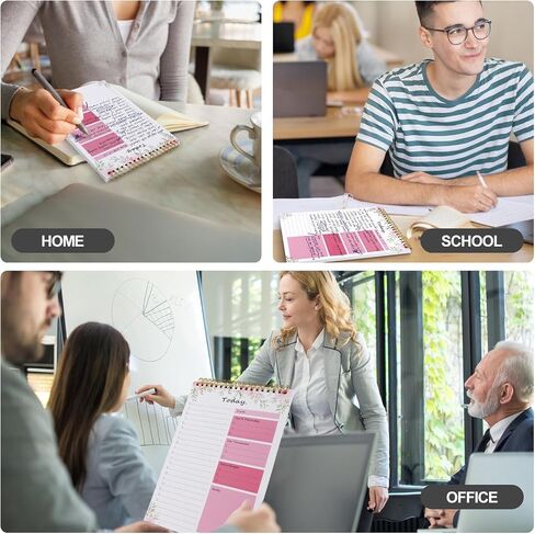 To Do List notepad - To Do List Notebook for Work with 52 Sheets, Undated Daily Planner Perfect for Daily Tasks and Goal Setting, To Do List Notepad Suitable for Office, Desk, Classroom, in Saudi Arabia