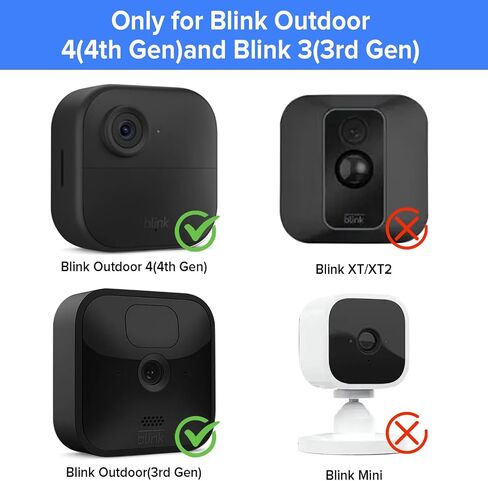 حامل حائط لـ Blink Outdoor 4 (الجيل الرابع) وBlink Outdoor (الجيل الثالث)، حامل تثبيت جديد كليًا قابل للتعديل بزاوية 360 درجة مع غطاء واقٍ ووحدة مزامنة 2 حامل لنظام كاميرا Blink الخارجي - 3 عبوات in Kuwait