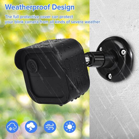 حامل حائط لـ Blink Outdoor 4 (الجيل الرابع) وBlink Outdoor (الجيل الثالث)، حامل تثبيت جديد كليًا قابل للتعديل بزاوية 360 درجة مع غطاء واقٍ ووحدة مزامنة 2 حامل لنظام كاميرا Blink الخارجي - 3 عبوات in Kuwait