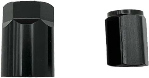مجموعة NNR المكونة من 8 قطع من غطاء ساق صمام TPMS وأغطية الصمامات المصنوعة من الألومنيوم للطائرات باللون الأسود المؤكسد (قصير) in Saudi Arabia