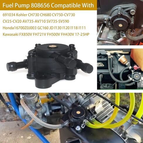 مضخة الوقود 808656 متوافقة مع BS 691034 كوهلر CH730 CH680 CV750-CV730 CV25-CV20 AV735-AV710 SV735-SV590 Honda16700Z0J003 GC160 JD l130 l120 l118 l111 Kawasaki FX850V FH721V FH5 00 فولت FH430V 17-25 حصان in Kuwait