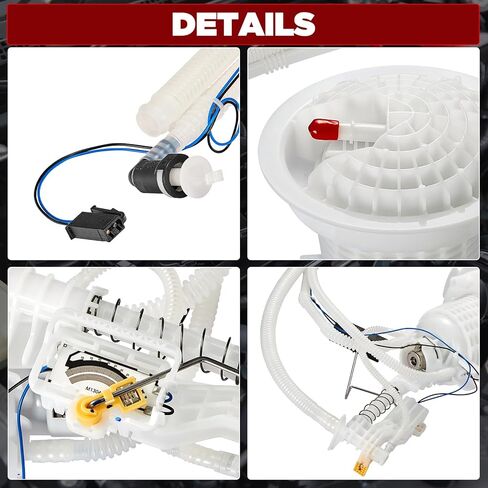 مجموعة مضخة الوقود متوافقة مع 2005-2007 شيفروليه SSR وتريل بليزر، بويك رينييه، جي إم سي إنفوي، ايسوزو اسيندر، ساب 9-7x، 4.2 لتر 5.3 لتر، وحدة الوقود مع مستشعر الضغط تحل محل E3707M in Kuwait
